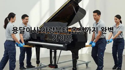 용달이사, 차량부터 옵션까지 완벽 가이드!